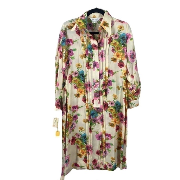 Vintage 60’s Spectator II Floral Shirt Dress Size 10(S) - Picture 10 of 13
